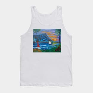 Sailing Around Diamond Head Tank Top